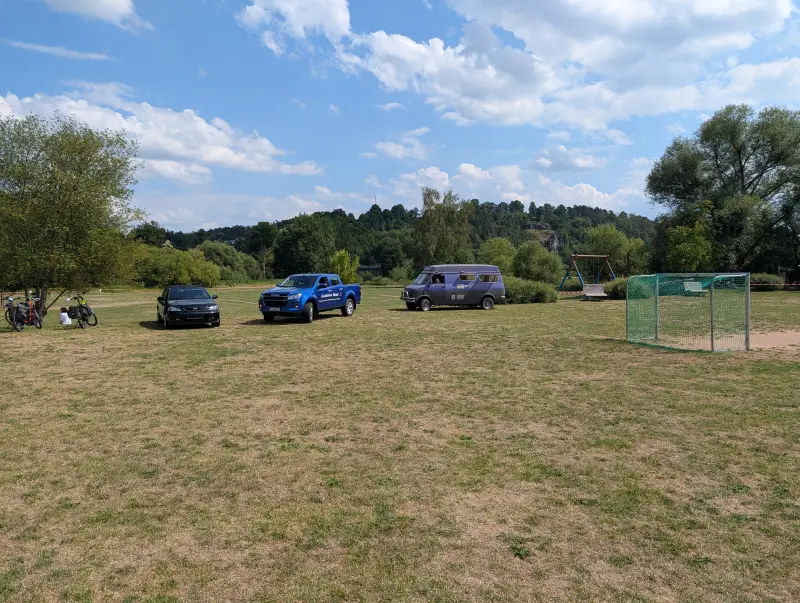 Aufbau des Treffens am Schmidwöhr – Impression 1