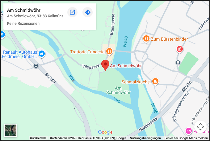 Karte Anfahrt Kallmünz